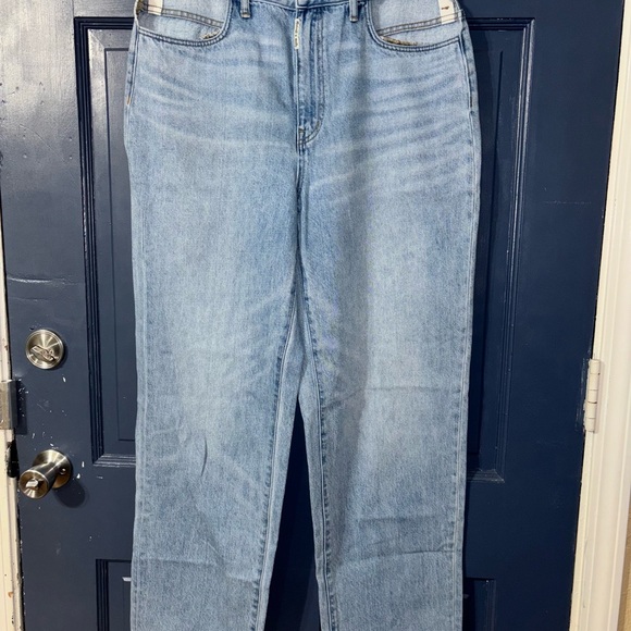 Madewell Light Blue Straight Leg Jeans - Picture 1 of 5
